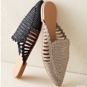 Garnet Hill Delia Woven Mules
Size 40